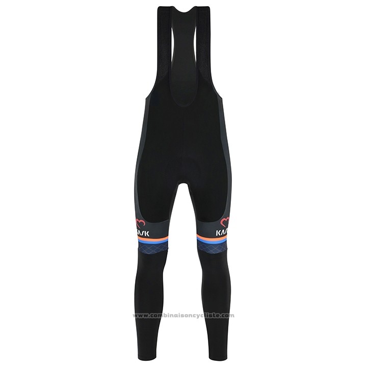 2018 Maillot Cyclisme De Rose Noir Manches Longues et Cuissard